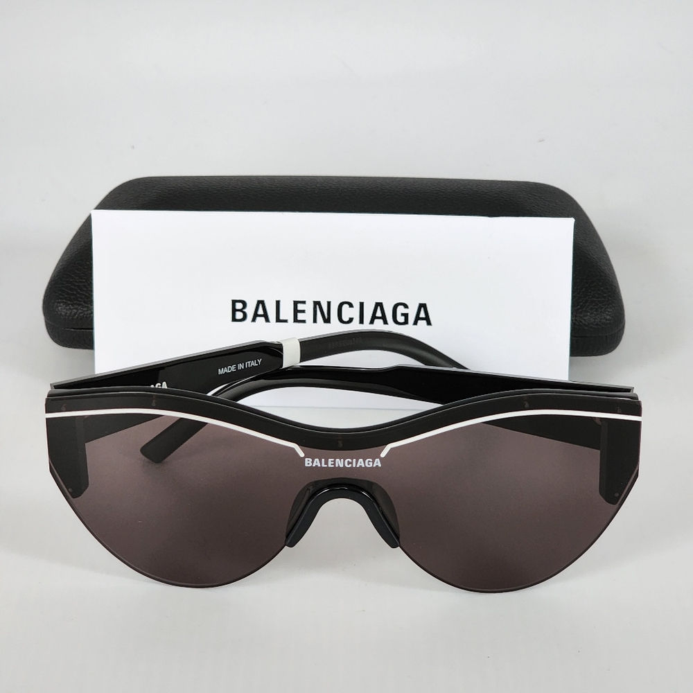 BALENCIAGA Extreme Ski Black Shield Women's Sunglasses 99mm